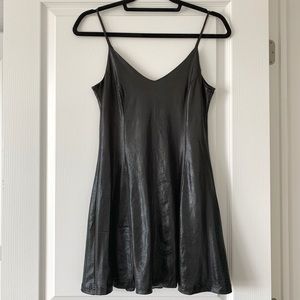 NORDSTROM ASTR Black Snake-Skin Mini Dress SZ S